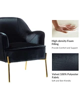Barbara Wooden Arm Chair with Metal Legs