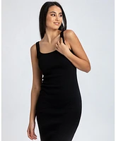 Pietro Brunelli Milano Women's Sleeveless Square Neck Super Stretch Belle Dress