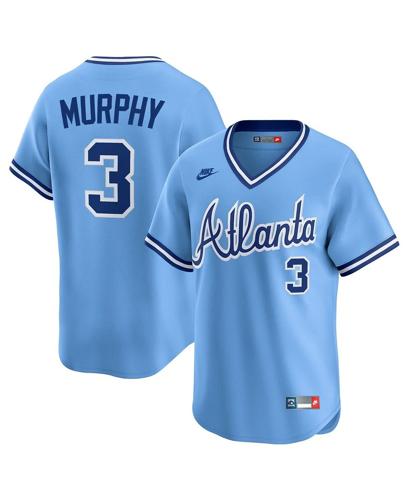 Nike Men's Dale Murphy Light Blue Atlanta Braves Throwback Cooperstown Collection Limited Jersey