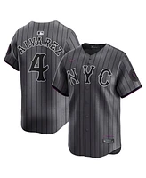 Nike Men's Francisco Alvarez Gray New York Mets City Connect Limited Player Jersey