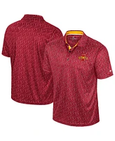 Colosseum Men's Cardinal Iowa State Cyclones Sublimated Golf Polo Shirt