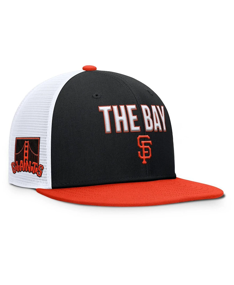 Nike Men's Black/Orange San Francisco Giants Pro Trucker Snapback Hat