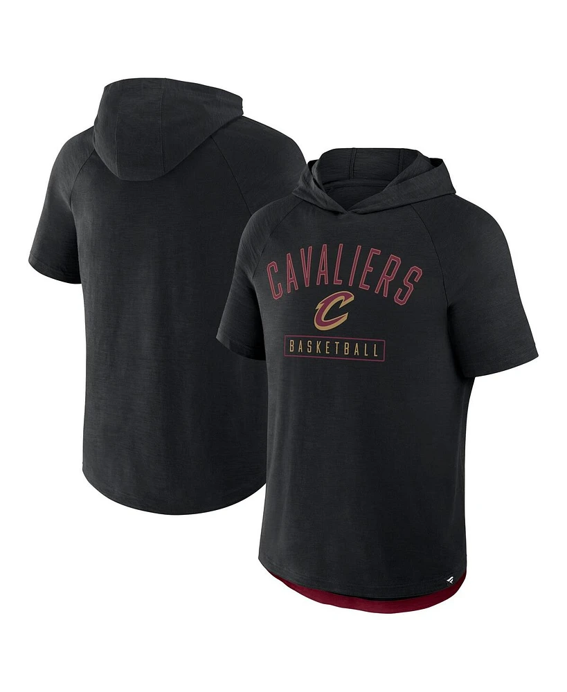 Fanatics Men's Black Cleveland Cavaliers Pass Legend Hooded T-Shirt