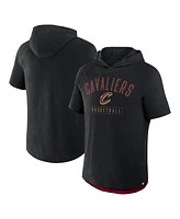 Fanatics Men's Black Cleveland Cavaliers Pass Legend Hooded T-Shirt