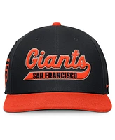 Nike Men's Black/Orange San Francisco Giants Pro Performance Snapback Hat