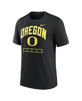 Nike Men's Heather Black Oregon Ducks Tri-Blend Fashion T-Shirt
