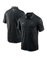 Nike Men's Black Miami Marlins Authentic Collection Victory Performance Polo Shirt