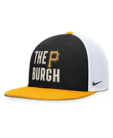Nike Men's Black Pittsburgh Pirates Pro Trucker Snapback Hat