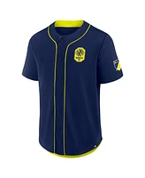 Fanatics Men's Navy Nashville Sc Injury Time Baseball Jersey