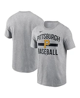Nike Men's Heather Gray Pittsburgh Pirates Arched T-Shirt