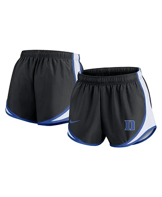 Nike Women's Black Duke Blue Devils Spring Break Tempo Performance Shorts