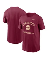 Nike Men's Garnet Florida State Seminoles Basketball Icon T-Shirt