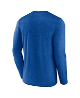Fanatics Men's Heather Blue Tampa Bay Lightning Transition Long Sleeve T-Shirt
