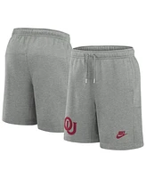 Nike Men's Heather Gray Oklahoma Sooners Legacy Fleece Essential Shorts