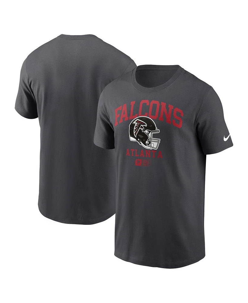 Nike Men's Anthracite Atlanta Falcons Helmet Essential T-Shirt