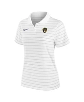 Nike Women's White Milwaukee Brewers Authentic Collection Victory Performance Polo Shirt