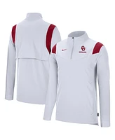 Nike Men's White Oklahoma Sooners Coach Quarter-Zip Top