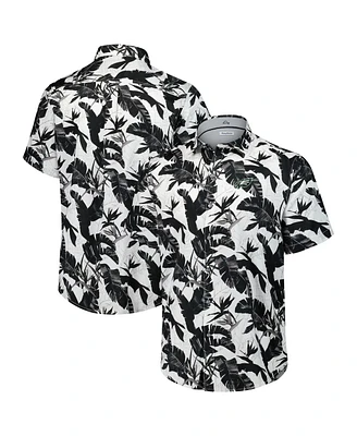 Tommy Bahama Men's Black Philadelphia Eagles Sunnyvale Blooms Camp Button-Up Shirt