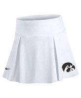 Nike Women's White Iowa Hawkeyes Tennis Skirt with Shorts