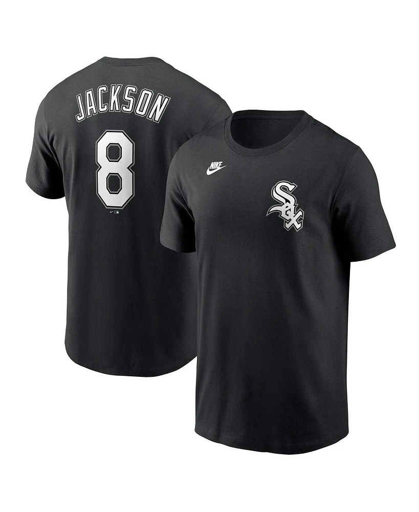 Nike Men's Bo Jackson Black Chicago White Sox Cooperstown Collection Fuse Name Number T-Shirt
