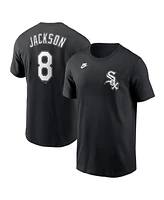 Nike Men's Bo Jackson Black Chicago White Sox Cooperstown Collection Fuse Name Number T-Shirt