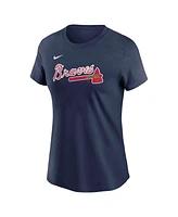 Nike Women's Matt Olson Navy Atlanta Braves Fuse Name Number T-Shirt