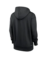 Nike Women's Black Miami Marlins Authentic Collection Performance Pullover Hoodie