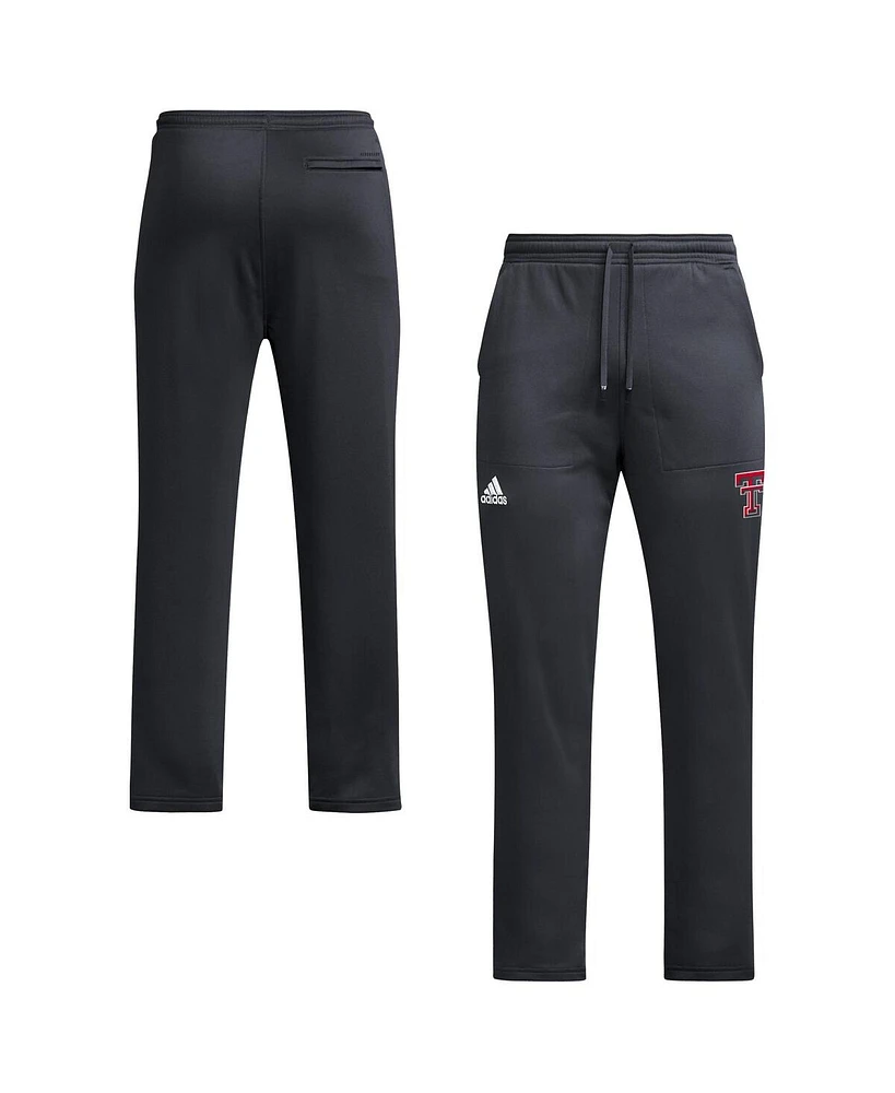 Adidas Men's Black Texas Tech Red Raiders Open Hem Aeroready Pants