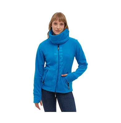 Bench Dna Women's Finish Zip-Up Funnel Neck