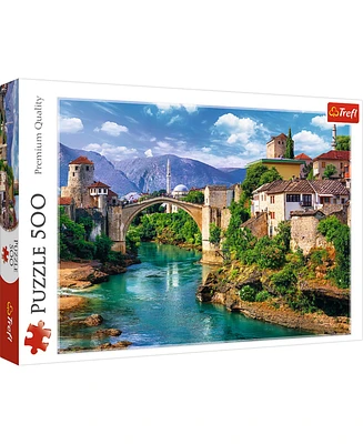 Trefl Red 500 Piece Puzzle - Old Bridge in Mostar, Bosnia and Herzegovina