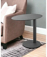 Oval Aluminum Side Table – Elegant Outdoor Accent Table for Patio & Outdoor Spaces