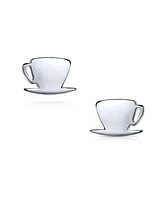 Bling Jewelry Tiny Food Latte Espresso Cafe Coffee Lover Stud Earrings .925 Sterling Silver