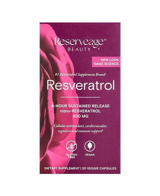 Reserveage Beauty Resveratrol -Resveratrol 500 mg