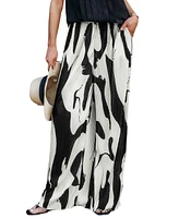 Cupshe Women's Posh Pleat Abstract Pants