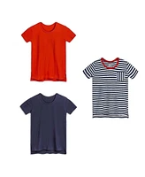 Mightly Toddler Girls 3pk Fair Trade Organic Cotton Extended Length Tees