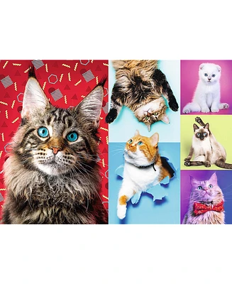 Trefl Red 1000 Piece Puzzle - Happy cats
