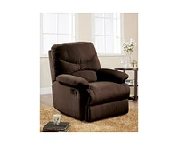 35" Chocolate Microfiber Recliner