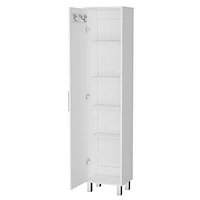 Tall Accent Cabinet with Five Shelves – Space-Saving and Versatile