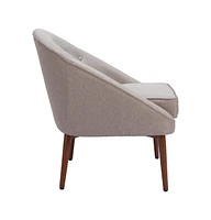 Fabric Tufted Barrel Chair – Cozy and Stylish Accent Seating