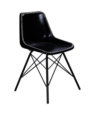 Stylish Faux Leather Upholstered Side Chair for Modern Decor