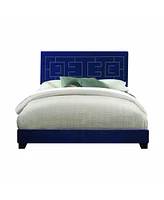 Standard Bed Upholstered With Nailhead Trim And With Headboard