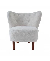 Wingback Chair with Polka Dot Upholstery – Chic and Comfortable