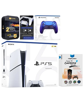 Sony Playstation 5 Slim Disc with Extra Volcanic Red Controller