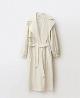 Mango Women's Oversized Lapel Trench Coat