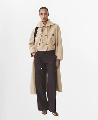 Mango Women's Pockets Cotton Jacket