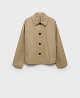 Mango Women's Straight Cotton Jacket
