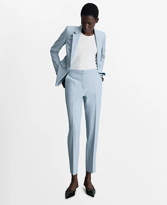 Mango Women's Straight Suit Trouser Pants
