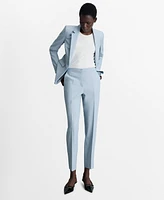 Mango Women's Straight Suit Trouser Pants