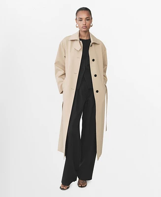 Mango Women's Lyocell Straight Suit Pants