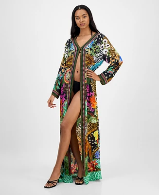 Annia Louisa Women's Paradise Printed Kimono Caftan